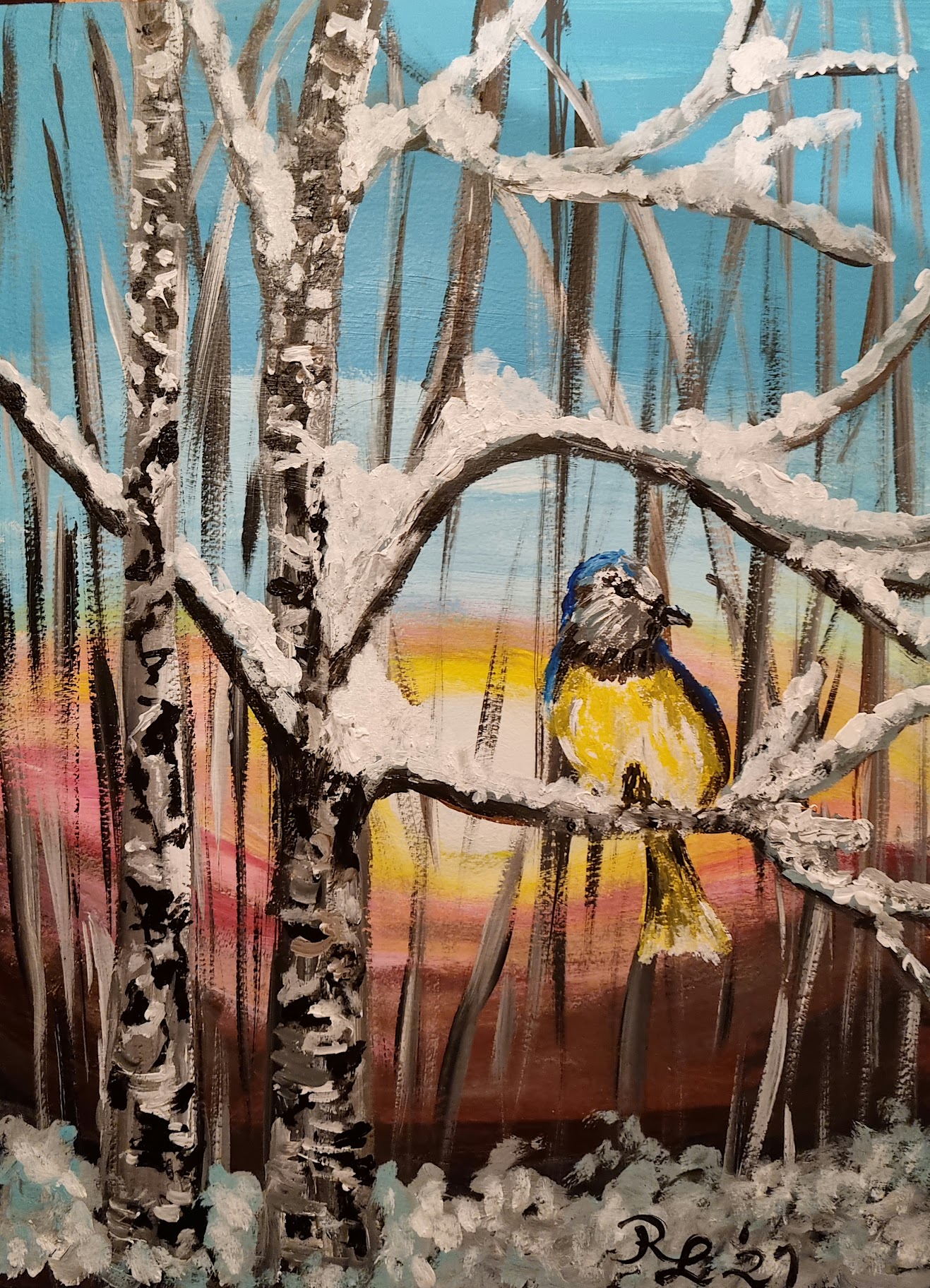 Acryl; 2021; Papier